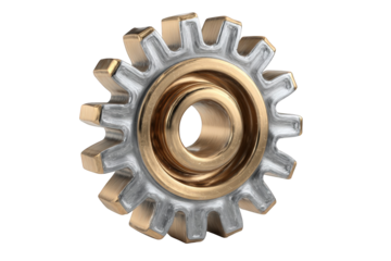 Detailed 3D gear graphic