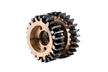 Close-up of intricate gears