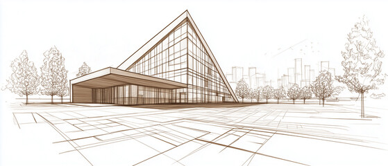Line Weight Exploration: A sophisticated sketch that utilizes a variety of line weights to create depth and hierarchy