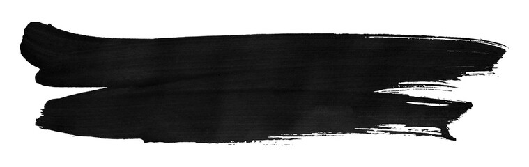 Abstract black watercolor background. Hand drawn artistic style. Isolated on transparent background.
