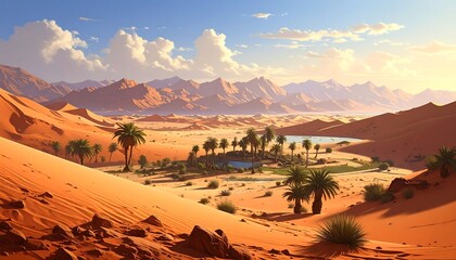 Reflections of Sky on Arid Clay Landscape Pools