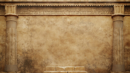 Ancient Babylon, Ancient Mesopotamia, Ancient Persia, Ancient Egypt concept poster. Architectures of ancient kingdoms poster. Ancient history. AI artwork.	