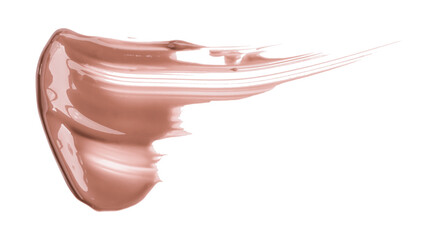brown watercolor brush isolated on transparent background