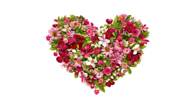 Heart-shaped floral arrangement (3)