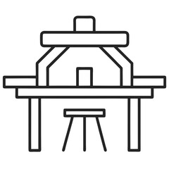 house icon isolated on white