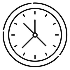 wall clock vector illustration