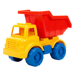 Vibrant Plastic Dump Truck Toy: A Colorful Playtime Essential