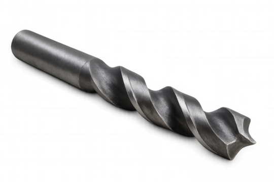 Concrete drill bit showing professional heavy duty masonry drilling tool with helix flute pattern for construction industry