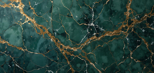  Polished mineral stone in green and brown, luxury marble pattern background.