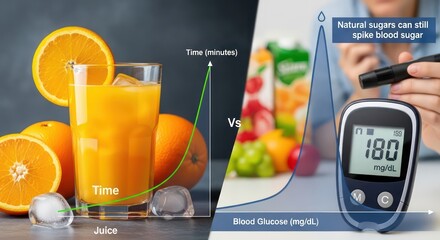 Orange Juice Versus Blood Sugar Spike: A Diabetic Health Comparison