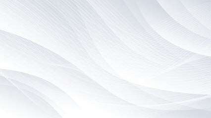 white and grey background with abstract curve shape and lines 