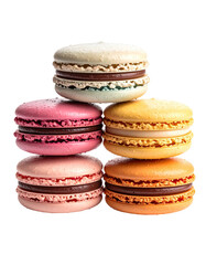 Stack of colorful macarons (3)