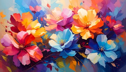 Vibrant Floral Still Life 