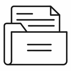 vector illustration of folder icon on white background