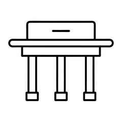 piano keys vector illustration