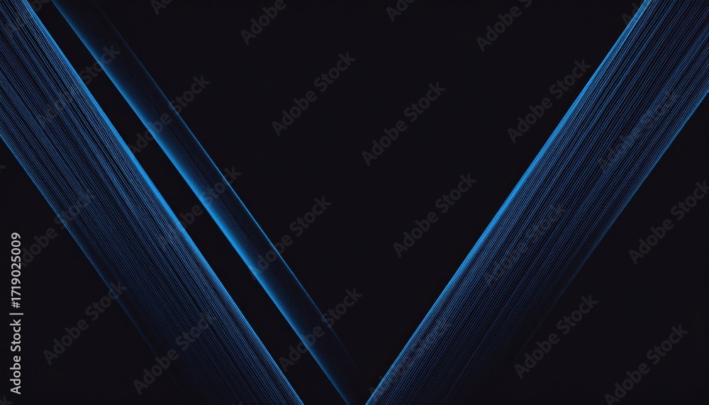 Poster abstract blue lines flowing across dark background creating dynamic light patterns for commercial us