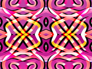 Beautiful classic design colourful background with flower leaf line art pattern of indonesian culture traditional batik	