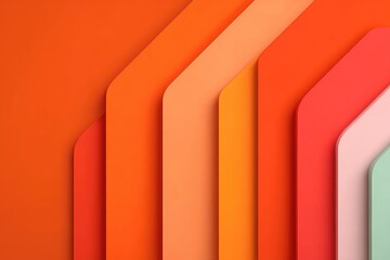 Obraz premium Abstract layered design with warm color palette