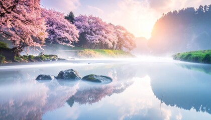 Ethereal Dreamscapes: Minimalist Surreal Nature Backgrounds in Fantasy Tones.