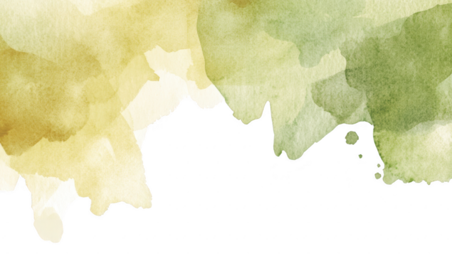 A serene watercolor illustration featuring soft hues of green and yellow blending harmoniously. perfect for backgrounds in nature-themed designs or calming artistic projects