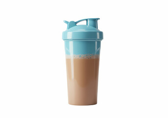 Obraz premium Free Transparent PNG Rustic Two-Tone Protein Shaker Bottle: Fitness Nutrition Supplement Container