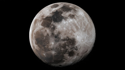 crater. The moon's rugged surface shines in stark detail against the vast darkness of space, a celestial marvel. STEM education sheets.