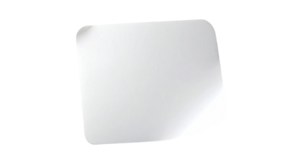Blank, white, slightly irregular square