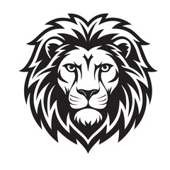 Majestic Lion Silhouette – Wild Animal Vector for Logo, Poster, T-Shirt, and Branding