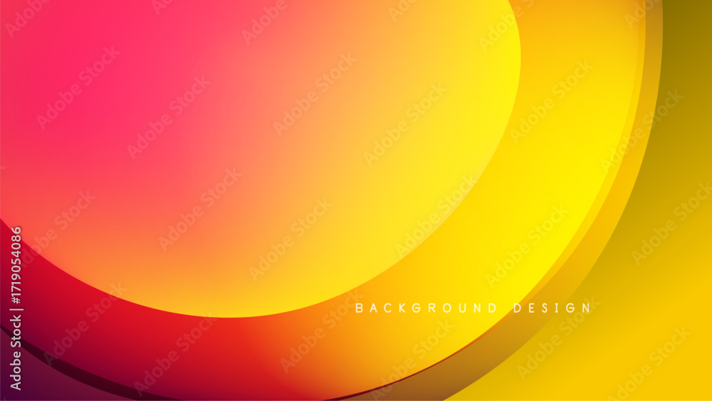 Poster abstract gradient background. warm colors blend smoothly, creating dynamic visual effect. black spac