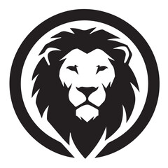 Majestic Lion Silhouette – Wild Animal Vector for Logo, Poster, T-Shirt, and Branding