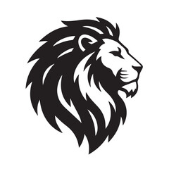 Majestic Lion Silhouette – Wild Animal Vector for Logo, Poster, T-Shirt, and Branding