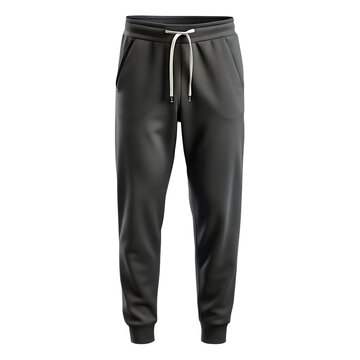 Jogger Sweatpants with White Drawstring on Transparent Background joggers clothing isolated on a transparent background