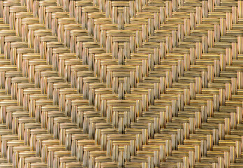 Texture golden woven rattan background