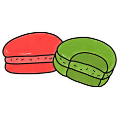 Cute Food Illustration Clipart | Hand Drawn Snack and Dessert Art
