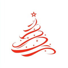 Simple Christmas tree christmas graphics design.