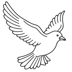 dove of peace vector illustration