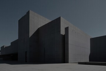 Geometric concrete building