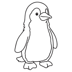 penguin cartoon isolated on white