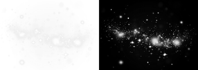 The Formation of Galaxy Clusters featuring Stars and Dark Matter with an Astrophotography Image in PNG Overlay © KULAKOVA