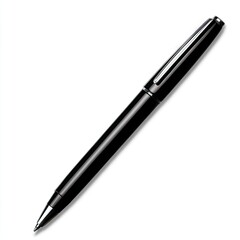 Black ballpoint pen, sleek and simple design