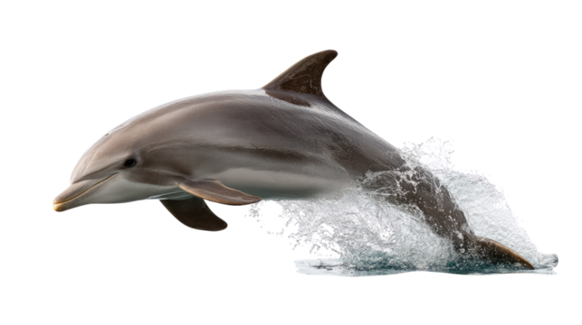 Joyful Dolphin leaping: a captivating image of a playful dolphin leaping joyfully out of the water, showcasing its agility and beauty in a dynamic pose.