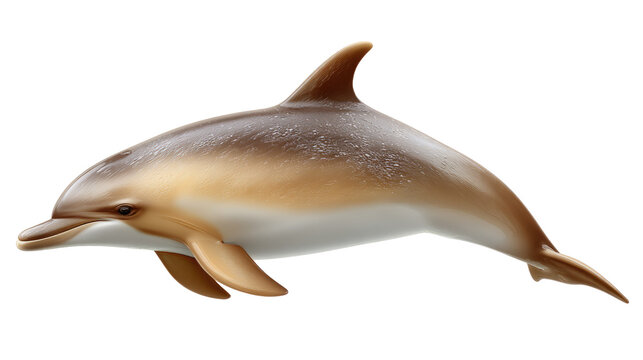 Graceful Dolphin: A captivating illustration showcases the elegance of a dolphin, its streamlined body and playful demeanor evoking the serenity of the ocean depths.