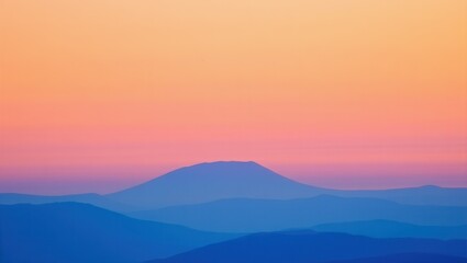 A beautiful landscaped mountain and sky
