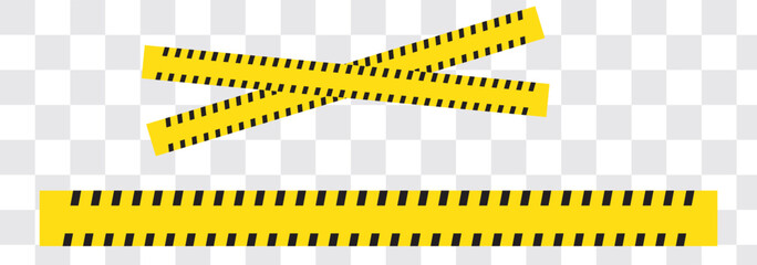 caution warning tape set: designed for industrial safety, roadwork, construction, and hazard zones. Vector illustration