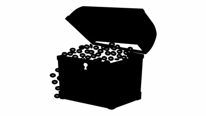 black and white recycling bin