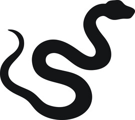 Anaconda Silhouette vector icon on white background..eps