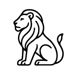 Fototapeta premium Lion Vector Icon
