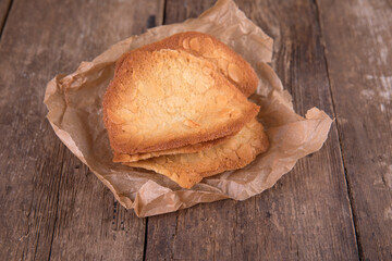Thin French almond cookies "Tuile"