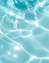 透き通る水の波と水光 2（生成AI　Generated Image）