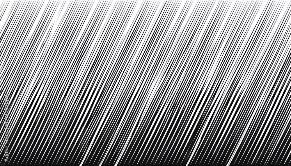 Poster abstract black and white diagonal lines texture with dynamic motion, artistic gradient pattern, idea